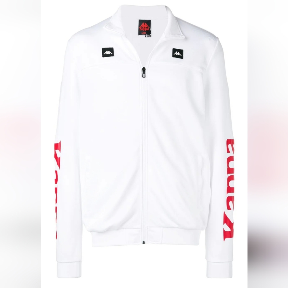NEW Kappa Red White Authentic Bouvilly Track Jacket Size Small